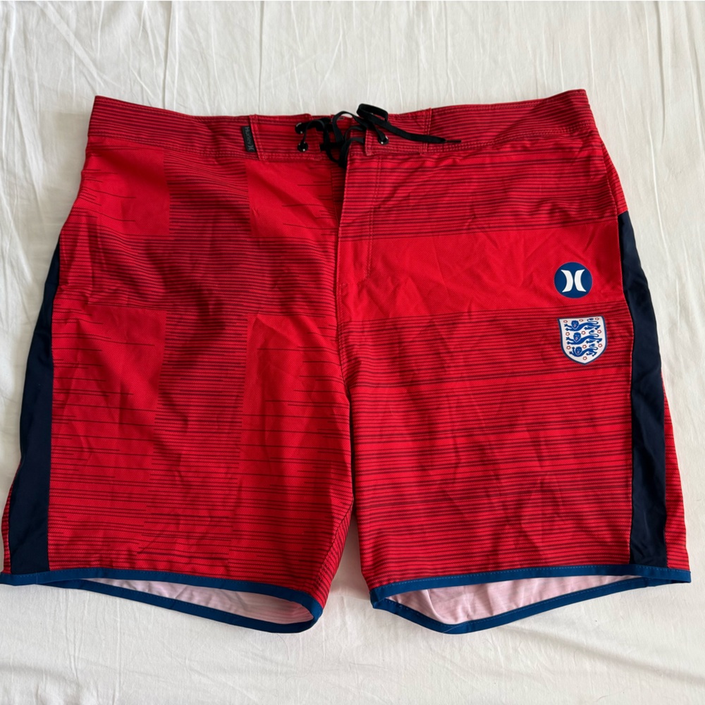 Nike Hurley Red England Soccer Board Shorts